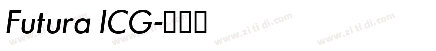 Futura ICG字体转换